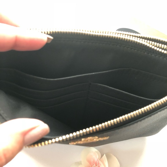 Coach Signature Double Zip Clutch | Wristlet - Picture 7 of 8